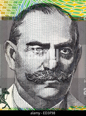 John Monash (1865-1931) sur le billet de 100 dollars de 1996 de l'Australie. Ingénieur civil qui est devenu un commandant militaire. Banque D'Images