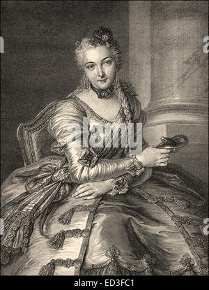 Anne-Claude-Louise d'Arpajon, Madame de Mouchy, 1729 - 1794, la première femme de chambre de la Reine Marie-Antoinette, Ann Banque D'Images