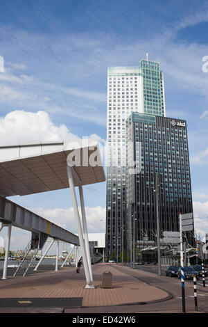 AKD et Deloitte bâtiments dans le centre-ville de la ville de Rotterdam en Hollande, aux Pays-Bas. Banque D'Images