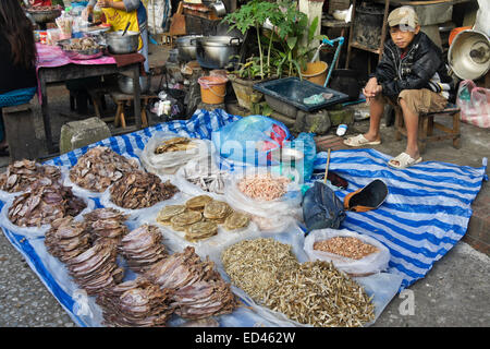 Marché en plein air de Luang Prabang, Laos Banque D'Images