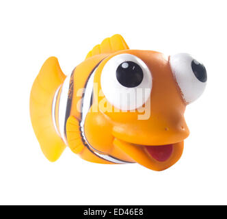 Amman, Jordanie - 1 novembre, 2014 : cartoon character toy poisson Marlin de trouver Nemo film de Disney Pixar Animation Studio. Banque D'Images