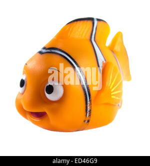 Amman, Jordanie - 1 novembre, 2014 : cartoon character toy poisson Marlin de trouver Nemo film de Disney Pixar Animation Studio. Banque D'Images