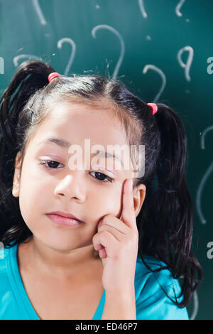 1 Indian child girl student Banque D'Images