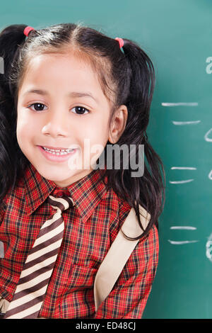 1 Indian child girl student Banque D'Images