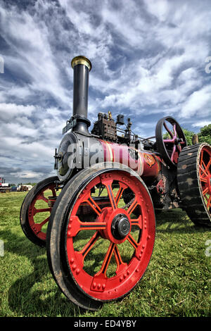 Moteur de traction à vapeur à Pickering Rally dans Yorkshire du Nord Banque D'Images