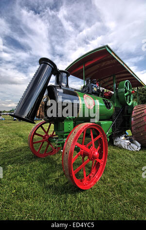 Moteur de traction à vapeur à Pickering Rally dans Yorkshire du Nord Banque D'Images