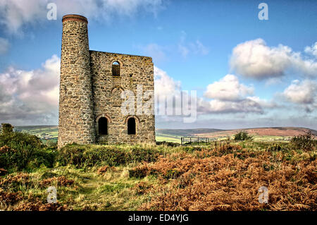 Cette mine se trouve à environ 4 km de St Ives en Cornouailles Banque D'Images