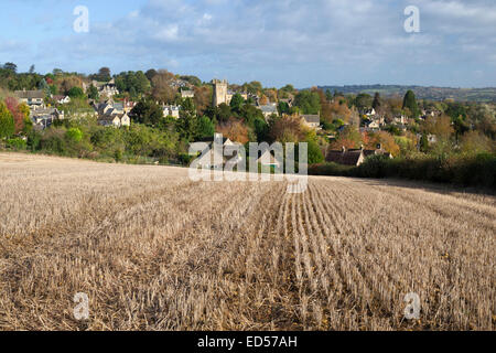 Village de l'automne, Cotswolds, Blockley, Gloucestershire, Angleterre, Royaume-Uni, Europe Banque D'Images
