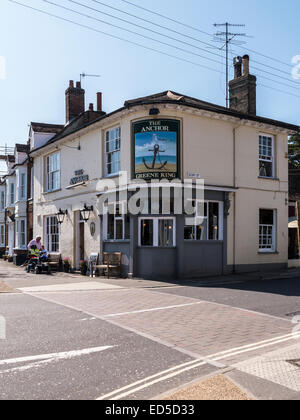 L'ancrage Public House, Woodbridge, Suffolk. Banque D'Images