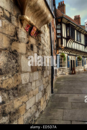 L'une des nombreuses scènes merveilleuses de York, North Yorkshire. Banque D'Images