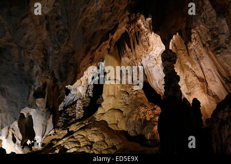 Lang's Cave dans le parc national du Gunung Mulu au Sarawak, Malaisie Banque D'Images