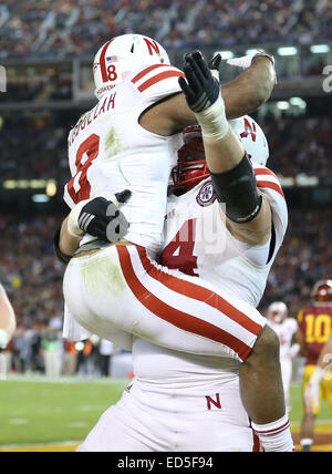 San Diego, CA, c.-à-d. USA. Dec 27, 2014. Le 27 décembre 2014 : Nebraska Cornhuskers et USC Trojans, Qualcomm Stadium de San Diego, CA. © Peter B-House Renner and Co/ZUMA/ZUMAPRESS.com/Alamy fil Live News Banque D'Images