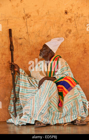 Gambarrana Yahaya Wuni (chef suprême), Gambaga, Ghana Banque D'Images