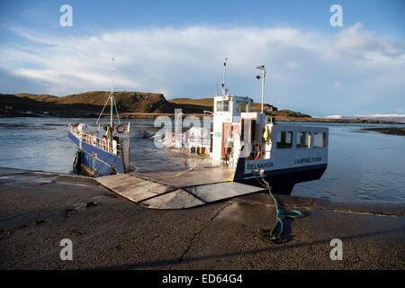 Voiture écossais et de passagers MV Belnahua opère entre le Nord Cuan et à l'île de Luing géré par le Conseil d'Argyll and Bute Banque D'Images