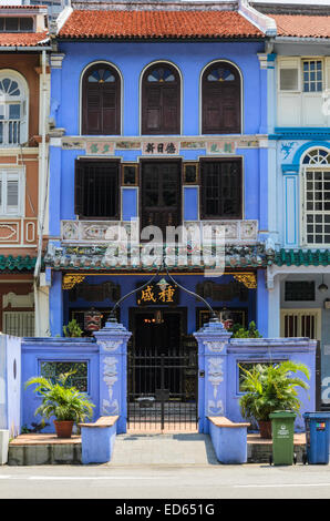Maison de Baba Peranakan de Singapour Banque D'Images