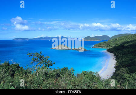 Belle Trunk Bay, Saint John, USVI Banque D'Images