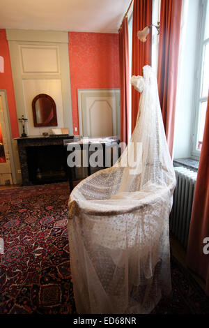 La chambre à coucher où Charles de Gaulle est né le 22 novembre 1890, Lille, Nord, France Banque D'Images