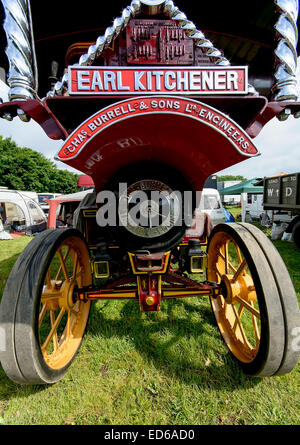 Le moteur de traction à vapeur Earl Kitchener, détectée à la vapeur Ralley Pickering, North Yorkshire, 2013 Banque D'Images