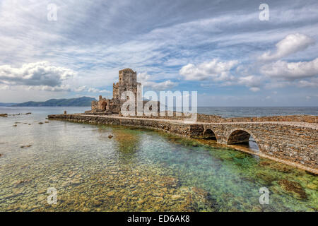 Le château de Methoni en Messénie, Grèce Banque D'Images