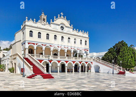 Le célèbre monastère de Evagelistria miraculeuse dans l'île de Tinos, Grèce Banque D'Images