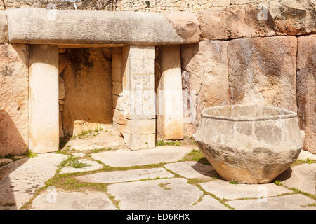 Les temples de Tarxien. Tarxien. L'île de Malte. République de Malte. L'Europe Banque D'Images