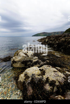 Le littoral à Lochranza sur l'île d'Arran, Ecosse Banque D'Images