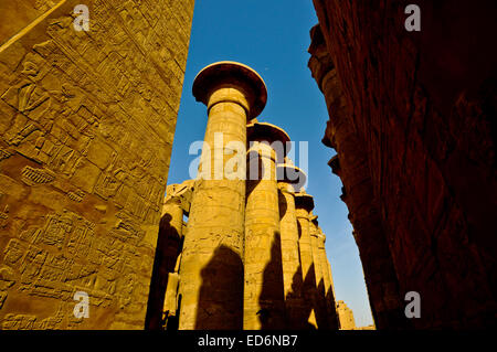 L'Égypte, de la Haute Égypte, vallée du Nil, Louxor, Temple de Karnak Banque D'Images