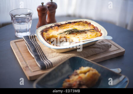 Shepard's pie traditionnel Banque D'Images