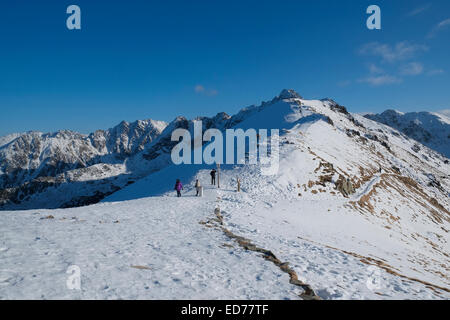 Le sommet de Kasprowy Wierch, Tatras, Pologne. Banque D'Images