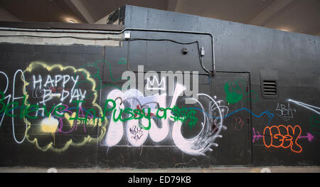 Graffiti Alleyway, Ann Arbor, Michigan Banque D'Images