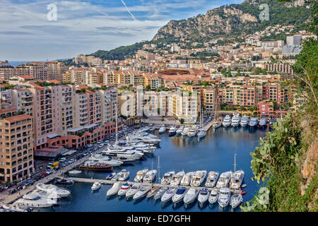 Vue côté falaise Monte Carlo Monaco Banque D'Images