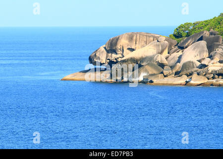 Tête de Lion Rock, le Parc National des Similan en Thaïlande Banque D'Images