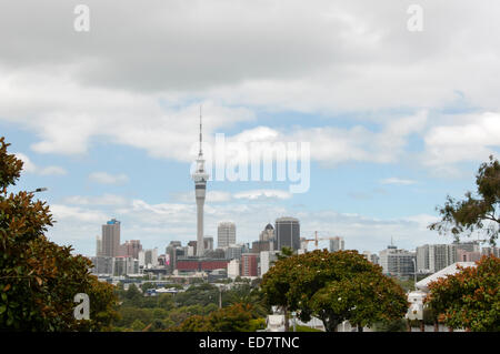 New Zealand Auckland Skyline vue de Ponsonby Banque D'Images