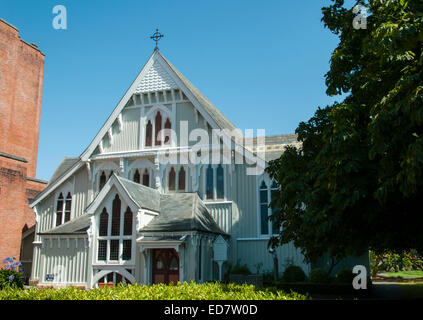 Le vieux St Marys dans l'église Holy Trinity Auckland anciennement la cathédrale l'une des plus belles églises en bois en Nouvelle Zélande Banque D'Images