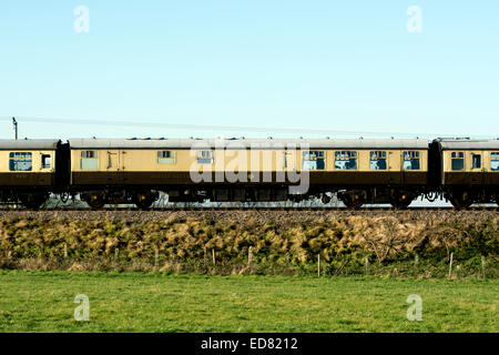 Ancien buffet GWR/restaurant location de chariot sur le Gloucestershire et Warwickshire Railway, Gloucestershire, Royaume-Uni Banque D'Images