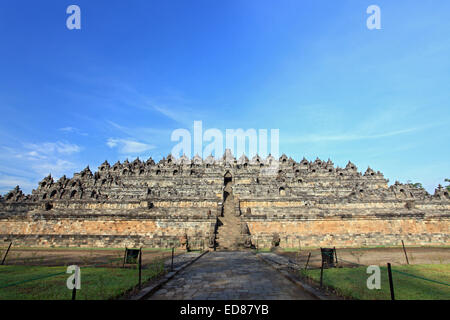Temple de Borobudur à Yogyakarta, Java, Indonésie. Banque D'Images