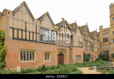 Coughton Court, le Tudor House, dans le Warwickshire, Angleterre, RU Banque D'Images