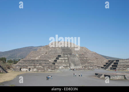 Mexique, État de Mexico, Teotihuacan, pyramide de la Lune Banque D'Images