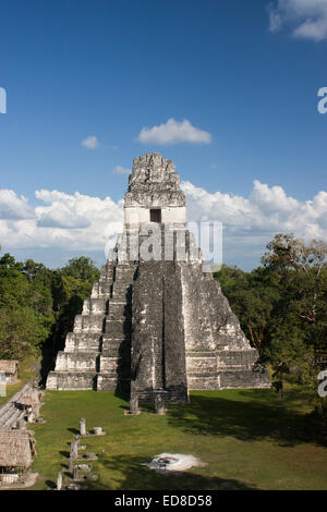 Peten au Guatemala, en province, le parc national de Tikal, Temple I Banque D'Images