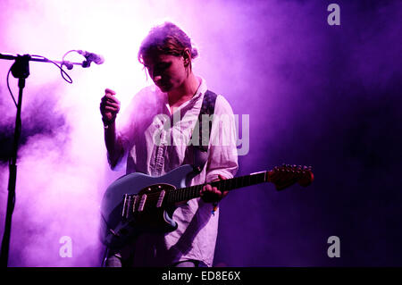 BENICASIM, ESPAGNE - 19 juillet : Swim Deep band concert performance à FIB (Festival Internacional de Benicassim Festival 2013). Banque D'Images