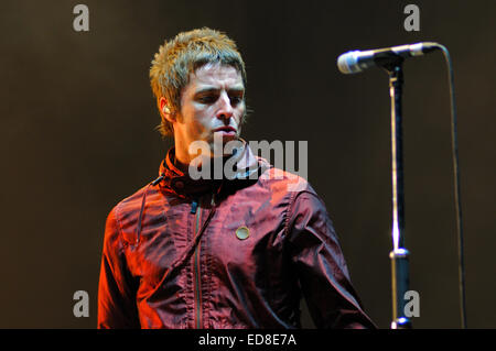 BENICASIM, ESPAGNE - 19 juillet : Liam Gallagher, leader de Beady Eye band, concert au FIB. Banque D'Images