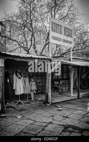 La marchandise à Rozycki Bazaar Banque D'Images