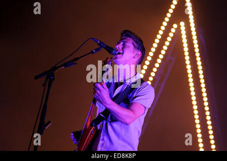 BENICASIM, ESPAGNE - 20 juillet : Arctic Monkeys en concert à FIB (Festival Internacional de Benicassim Festival 2013). Banque D'Images