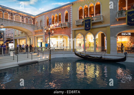 L'hôtel Venetian de Las Vegas. Banque D'Images