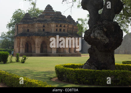 Lotus Mahal aka Chitragani Mahal ou Kamal Mahal Banque D'Images