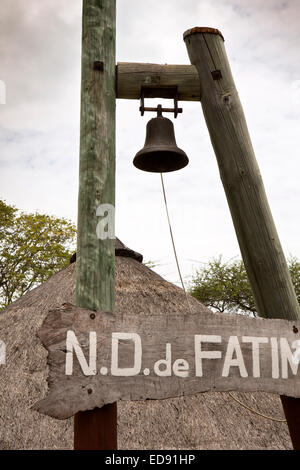 L'Ile Maurice, Petite Rivière Noire, Notre Dame de Fatima de l'église catholique de chaume bell Banque D'Images