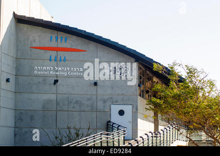 Daniel, centre d'Aviron de la rivière Yarkon, Tel Aviv, Israël Banque D'Images