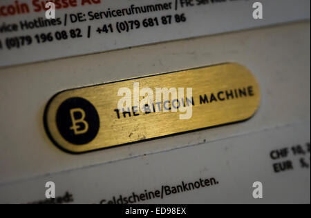 Zurich, Suisse. 09Th Jan, 2015. Détail de l'ATM Bitcoin Bitcoin Lamassu (Machine) à l'intérieur 'Kafi Schoffel', un café-bar au centre-ville de Zurich. Crédit : Erik Tham/Alamy Live News Banque D'Images