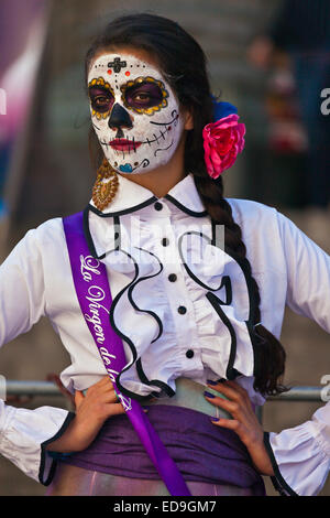 LA CALAVERA CATRINA ou crâne élégant, est l'icône de la FÊTE DES MORTS - Guanajuato, Mexique Banque D'Images