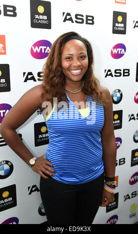 Auckland, Nouvelle-Zélande. 06Th Jan, 2015. Taylor Townsend (USA). ASB Classic Women's International. ASB Tennis Centre, Auckland, Nouvelle-Zélande. Credit : Action Plus Sport/Alamy Live News Banque D'Images